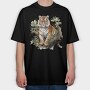 Watercolor Tiger Mist, Tricou Oversize Barbati (Unisex)