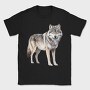 Watercolor Wolf Winter, Tricou Barbati (Unisex)