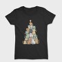 Cat Christmas Tree, Tricou Femei