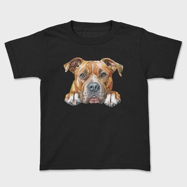 Watercolor Staffy Peep, Tricou Copii