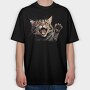 Cat Graphic, Tricou Oversize Barbati (Unisex)