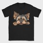 Watercolor Yorkie Peeking, Tricou Barbati (Unisex)