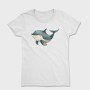 Whale Cute Face, Tricou Femei