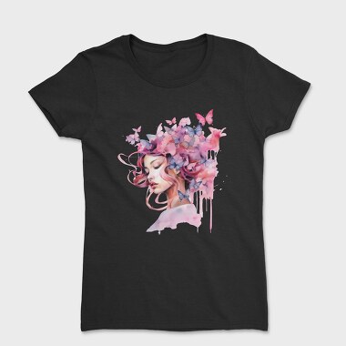 Woman With Butterflies, Tricou Femei