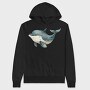 Whale Cute Face, Hanorac Oversize Barbati (Unisex)