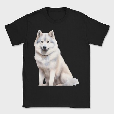 Wolf Sitting Pose, Tricou Barbati (Unisex)
