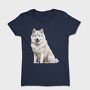 Wolf Sitting Pose, Tricou Femei