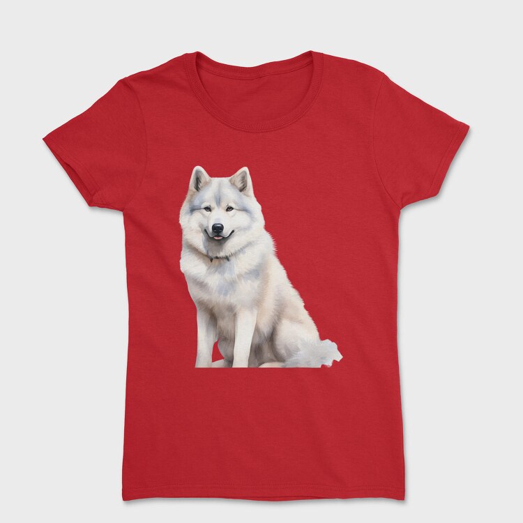 Wolf Sitting Pose, Tricou Femei