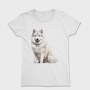 Wolf Sitting Pose, Tricou Femei