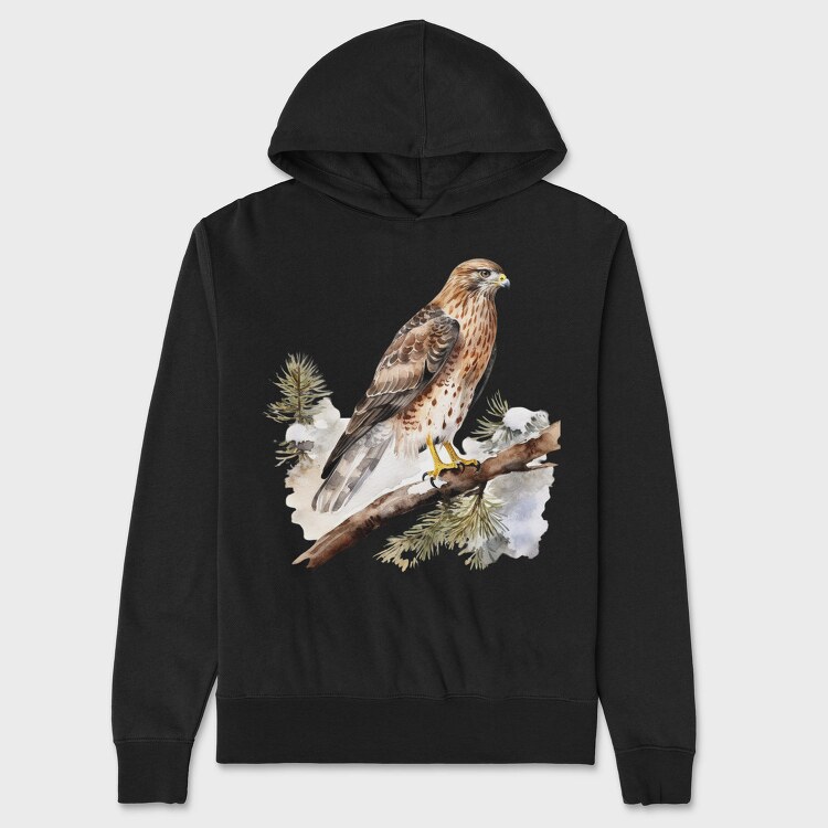 Winter Hawk Branch, Hanorac Oversize Barbati (Unisex)