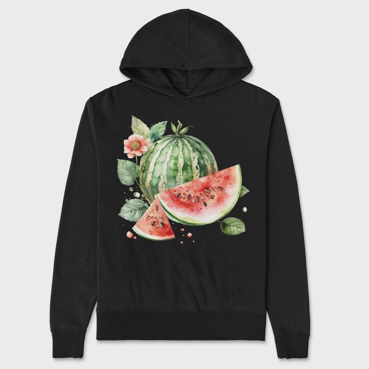 Watermelon Slice, Hanorac Oversize Barbati (Unisex)