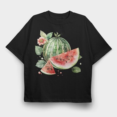 Watermelon Slice, Tricou Oversize Barbati (Unisex)