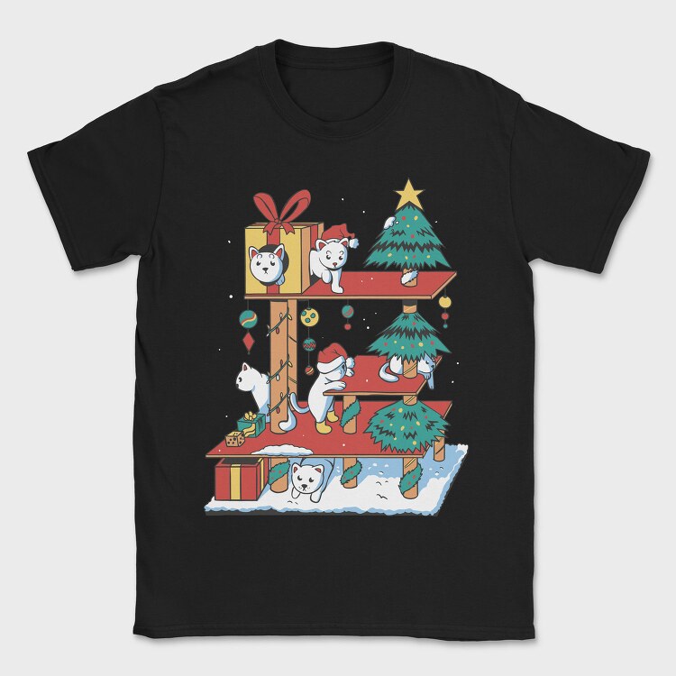 Cat House Christmas, Tricou Barbati (Unisex)