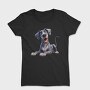 Whimsical Dog Smile, Tricou Femei