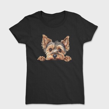 Yorkie Peek Face, Tricou Femei
