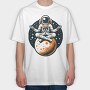 Astronaut Yoga, Tricou Oversize Barbati (Unisex)