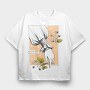 Cottagecore Lifestyle Nature Collection, Tricou Oversize Barbati (Unisex)