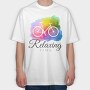 Watercolor Cycling Logo 001, Tricou Oversize Barbati (Unisex)