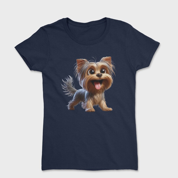 Yorkie Smiling Face, Tricou Femei