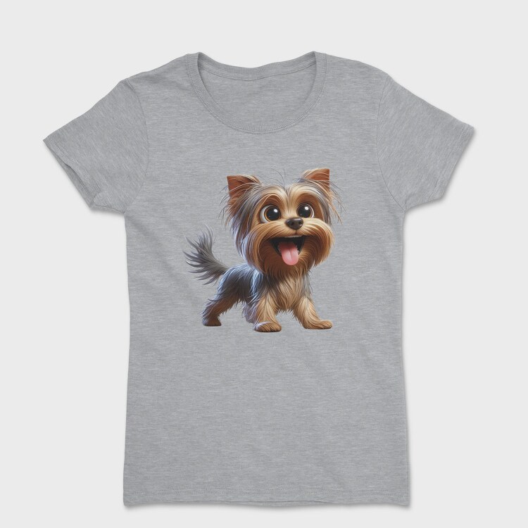 Yorkie Smiling Face, Tricou Femei