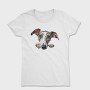 Whippet Peeking Face, Tricou Femei