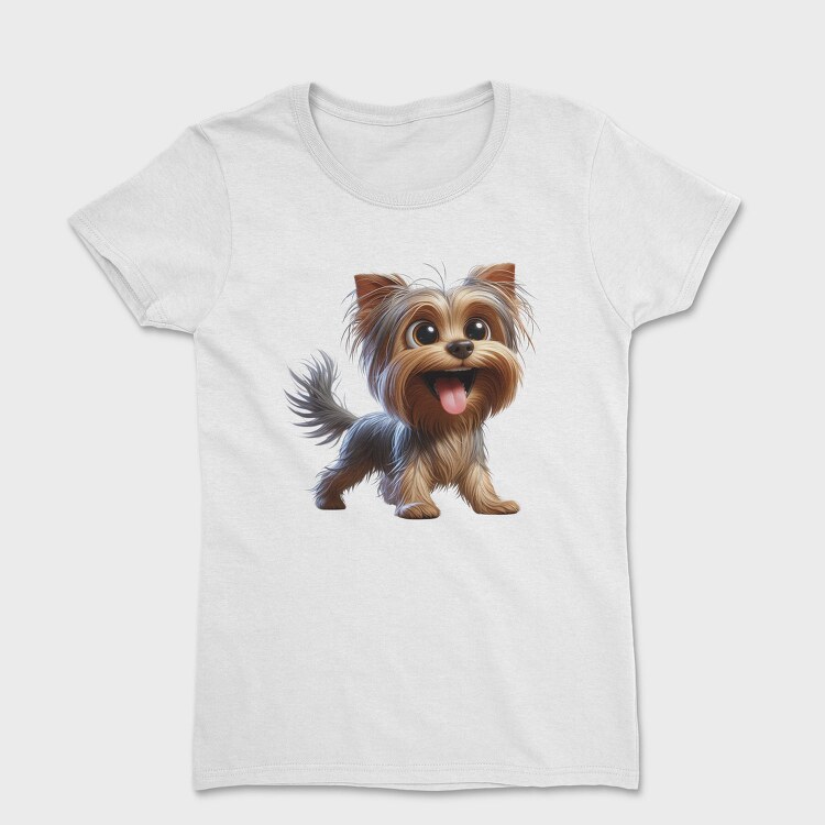 Yorkie Smiling Face, Tricou Femei
