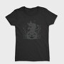 Cat Halloween Monochrome, Tricou Femei