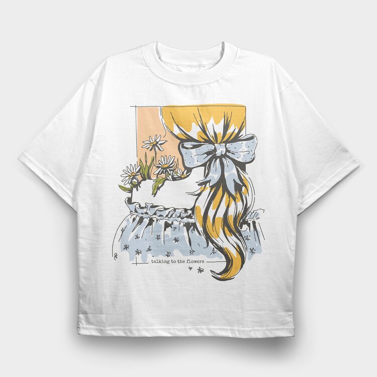 Cottagecore Lifestyle Woman Collection, Tricou Oversize Barbati (Unisex)