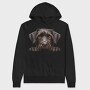 Wirehaired Pointer Peep, Hanorac Oversize Barbati (Unisex)
