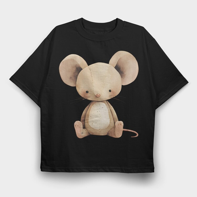 Wooden Mouse Nursery, Tricou Oversize Barbati (Unisex)