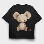 Wooden Mouse Nursery, Tricou Oversize Barbati (Unisex)