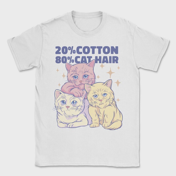 Cotton Cats, Tricou Barbati (Unisex)
