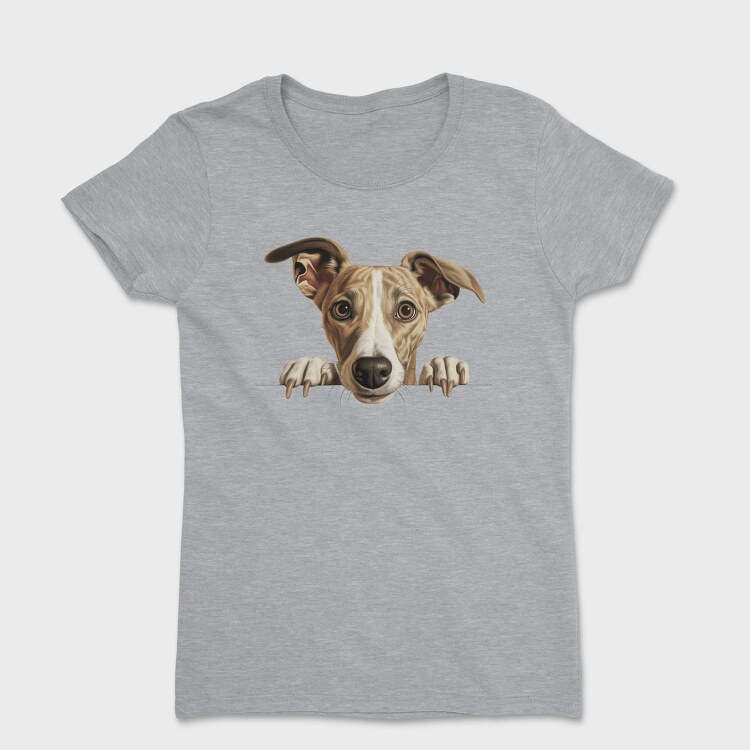 Whippet Peeking, Tricou Femei