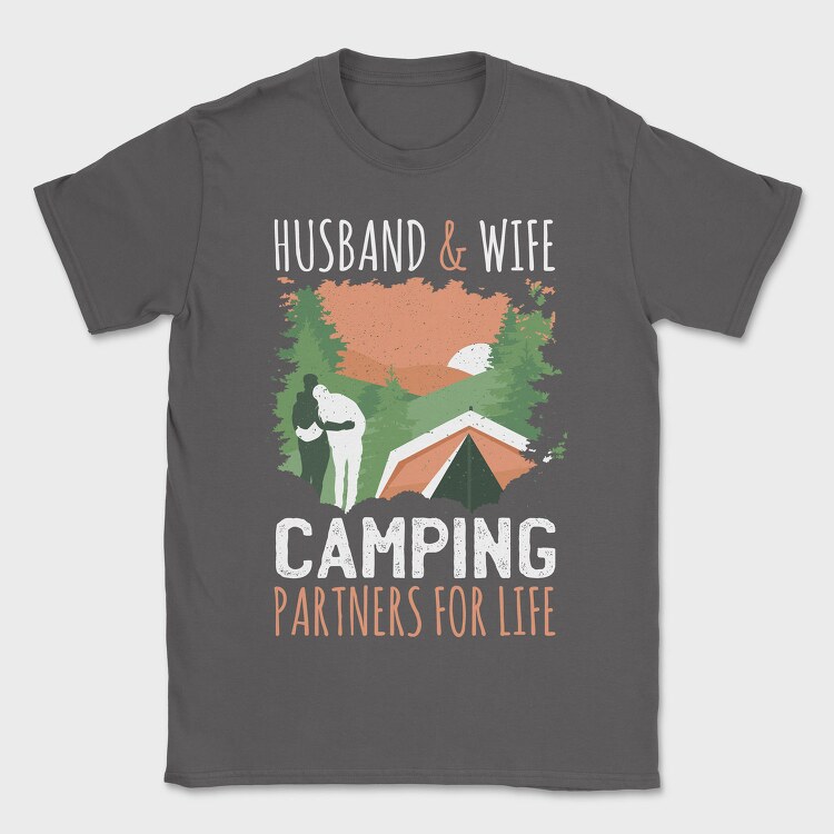 Couple Camping, Tricou Barbati (Unisex)