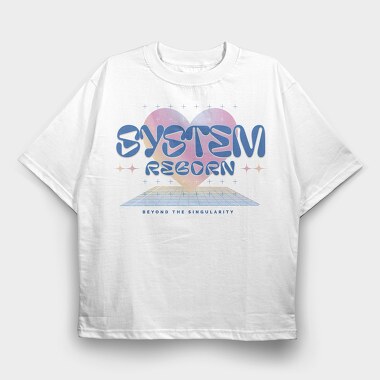 Y3K System Reboot Reborn, Tricou Oversize Barbati (Unisex)