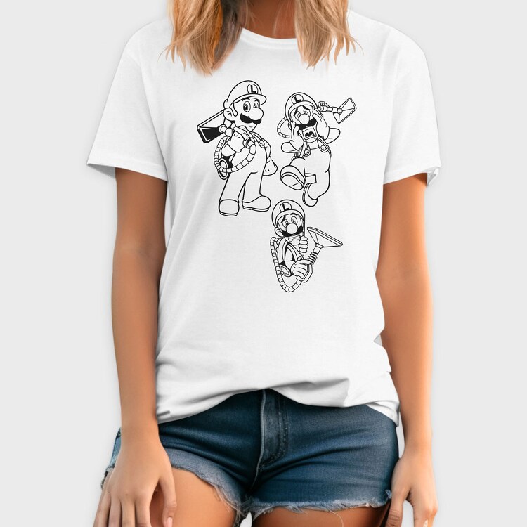 Outlines Luigis, Tricou Barbati (Unisex)