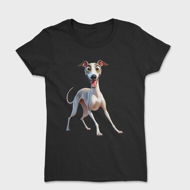 Whippet Smiling Face, Tricou Femei