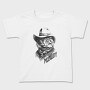 Cowboy Cat In Hat, Tricou Copii