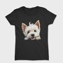 West Highland White Terrier Peeking, Tricou Femei