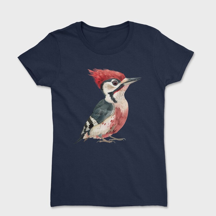 Woodpecker Feathered Head, Tricou Femei