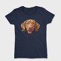Wirehaired Vizsla Peeking, Tricou Femei