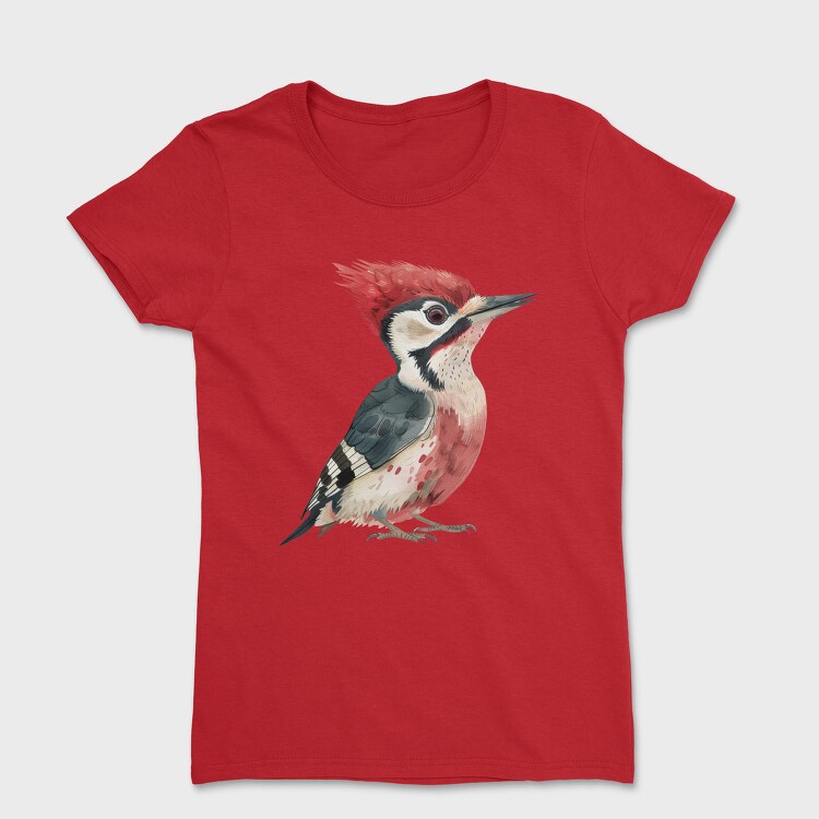 Woodpecker Feathered Head, Tricou Femei