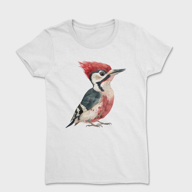Woodpecker Feathered Head, Tricou Femei