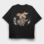 Yorkshire Terrier Smile, Tricou Oversize Barbati (Unisex)