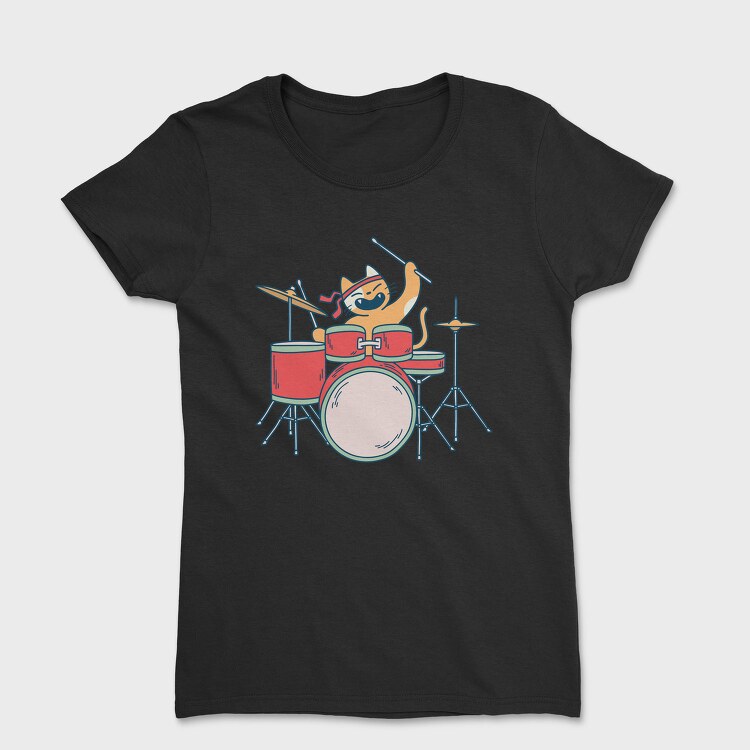 Cat Drummer, Tricou Femei