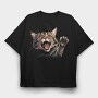 Cat Graphic, Tricou Oversize Barbati (Unisex)