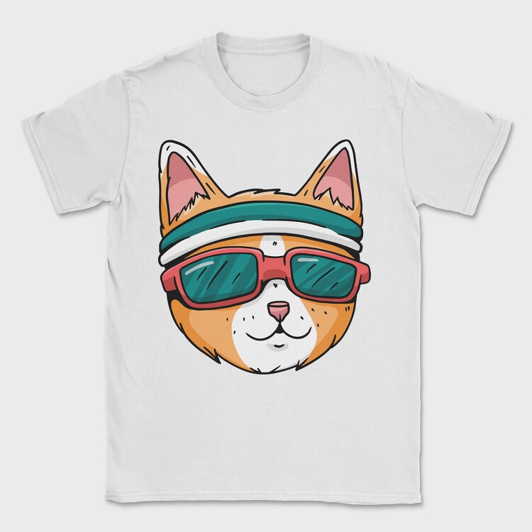 Cat Glasses 2, Tricou Barbati (Unisex)