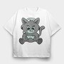 Cat Gamer, Tricou Oversize Barbati (Unisex)