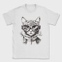 Cat Galsses Draw, Tricou Barbati (Unisex)