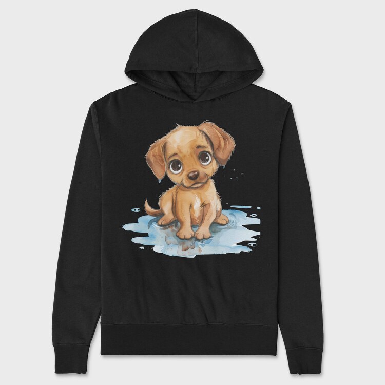 Wet Puppy Face, Hanorac Oversize Barbati (Unisex)